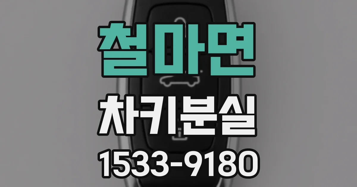 철마면 차키분실