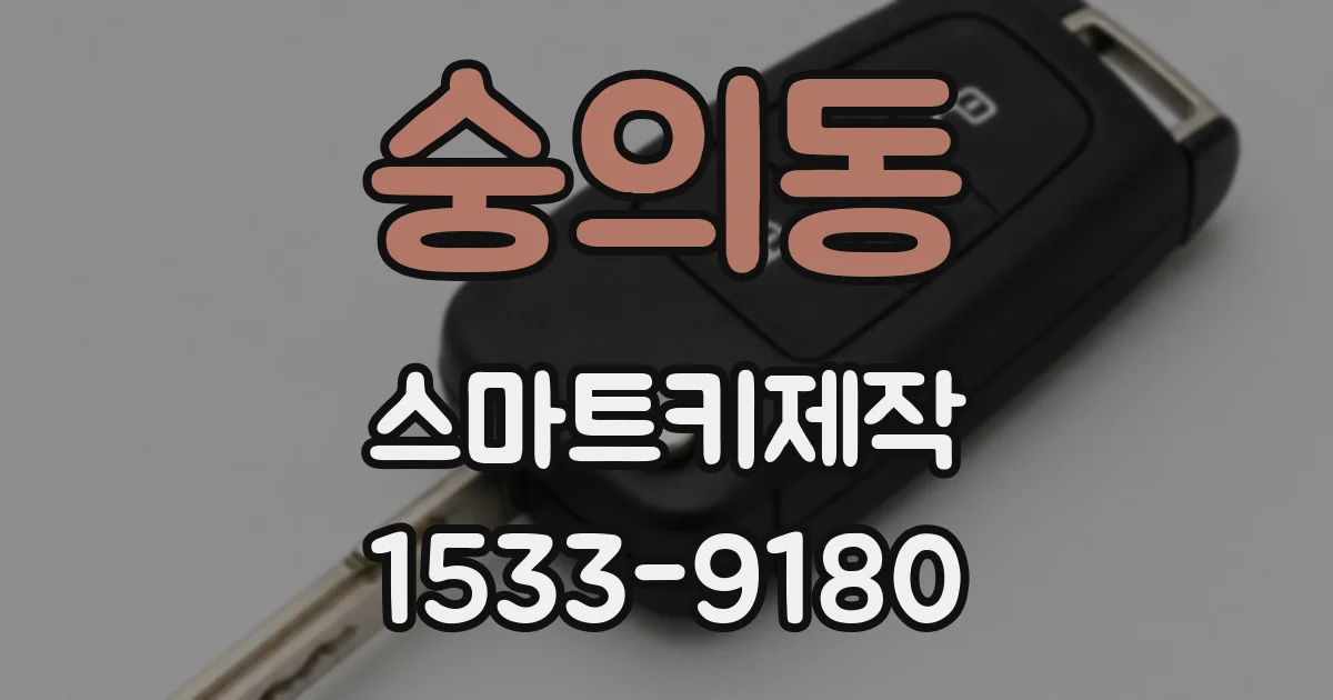 숭의동 스마트키제작