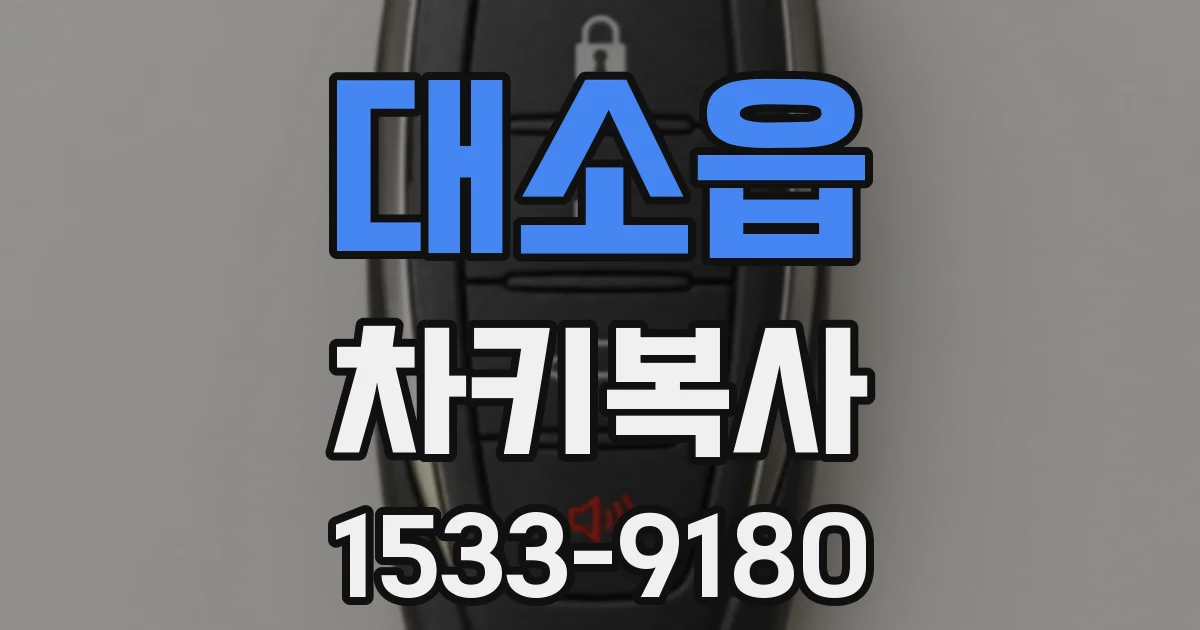 대소읍 차키복사
