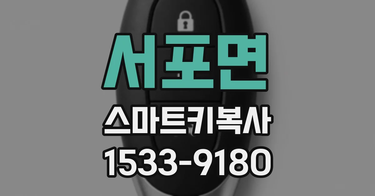 서포면 스마트키복사