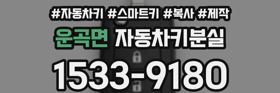 운곡면 자동차키분실