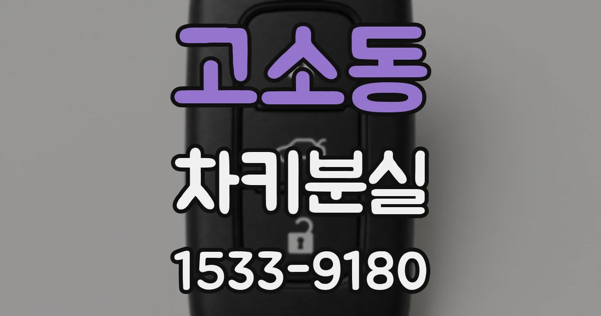 고소동 차키분실