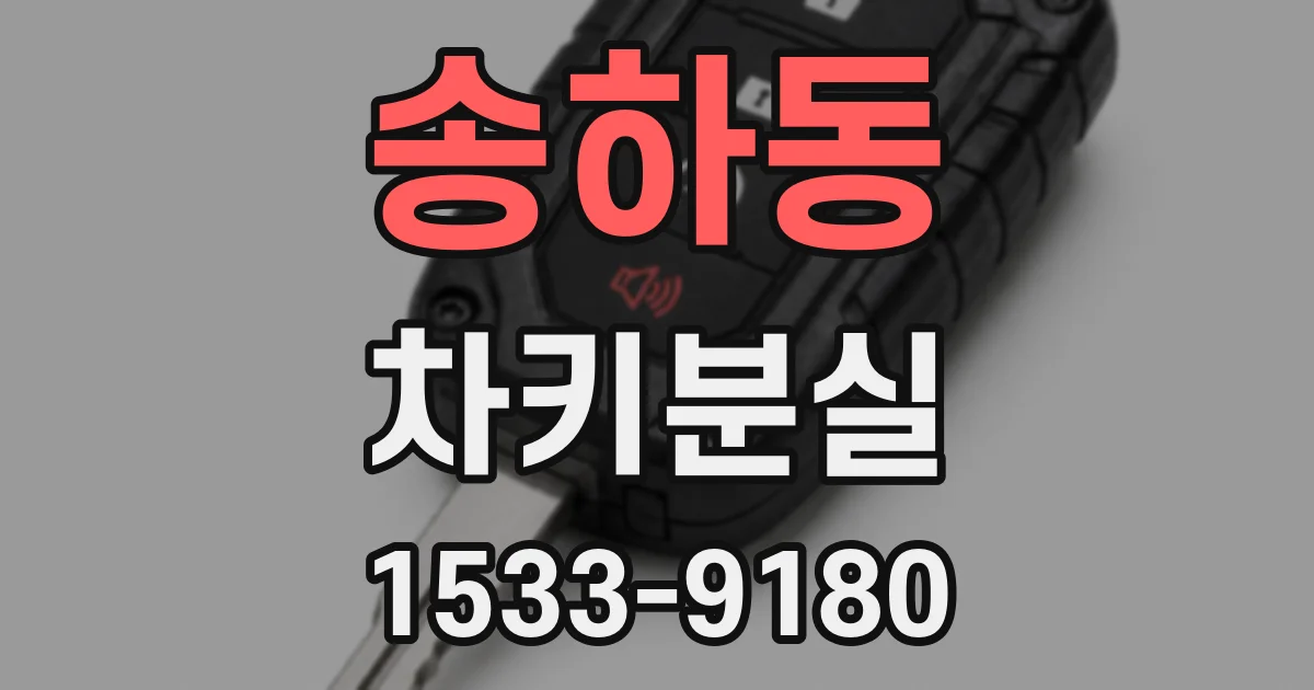 송하동 차키분실