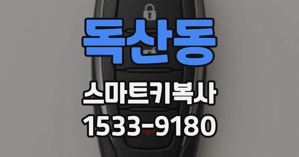 독산동 스마트키복사