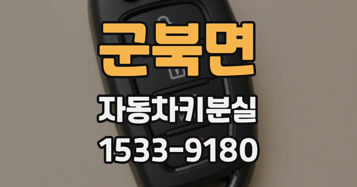 군북면 자동차키분실