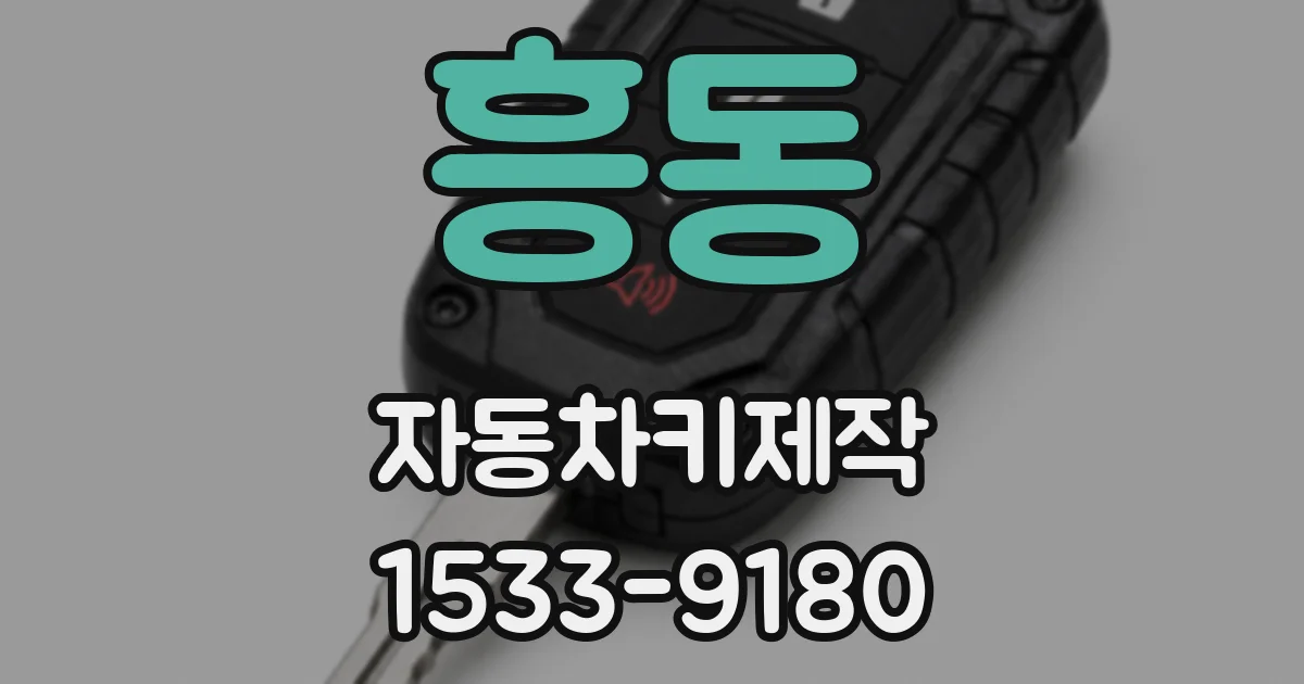 흥동 자동차키제작