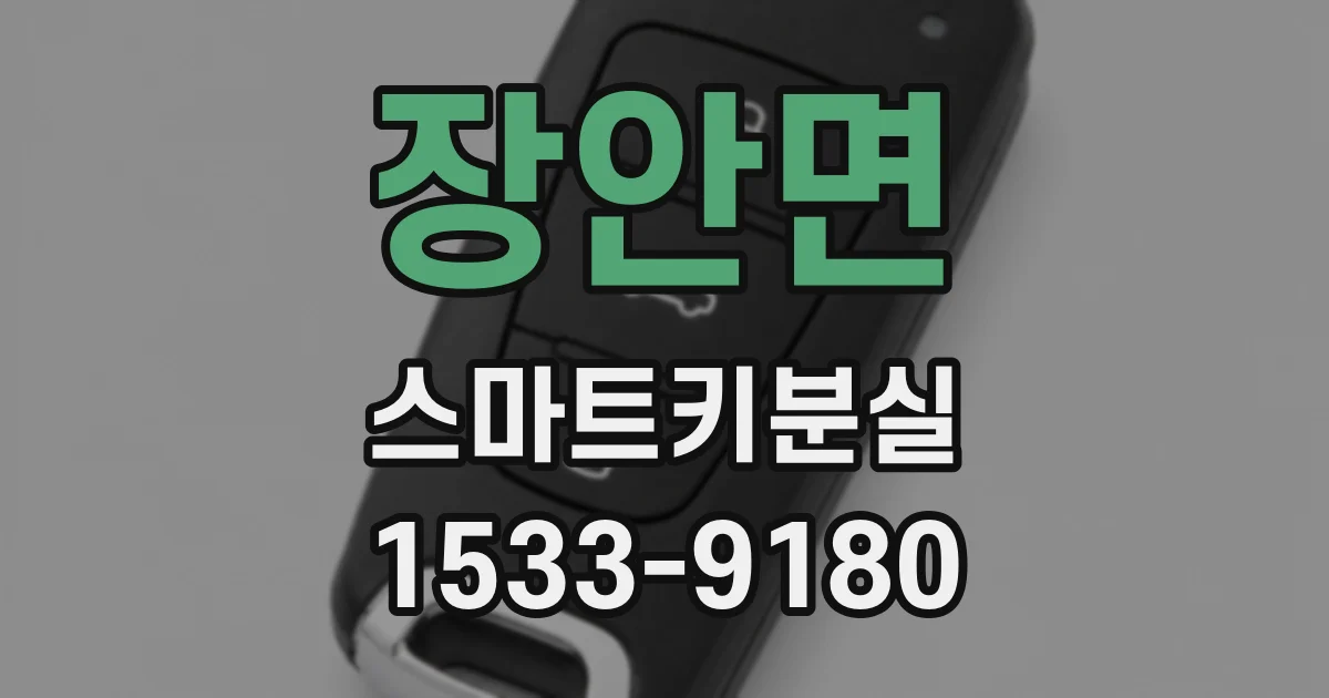 장안면 스마트키분실