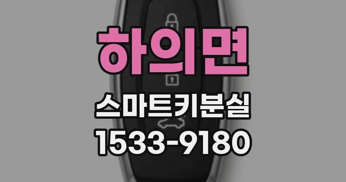하의면 스마트키분실