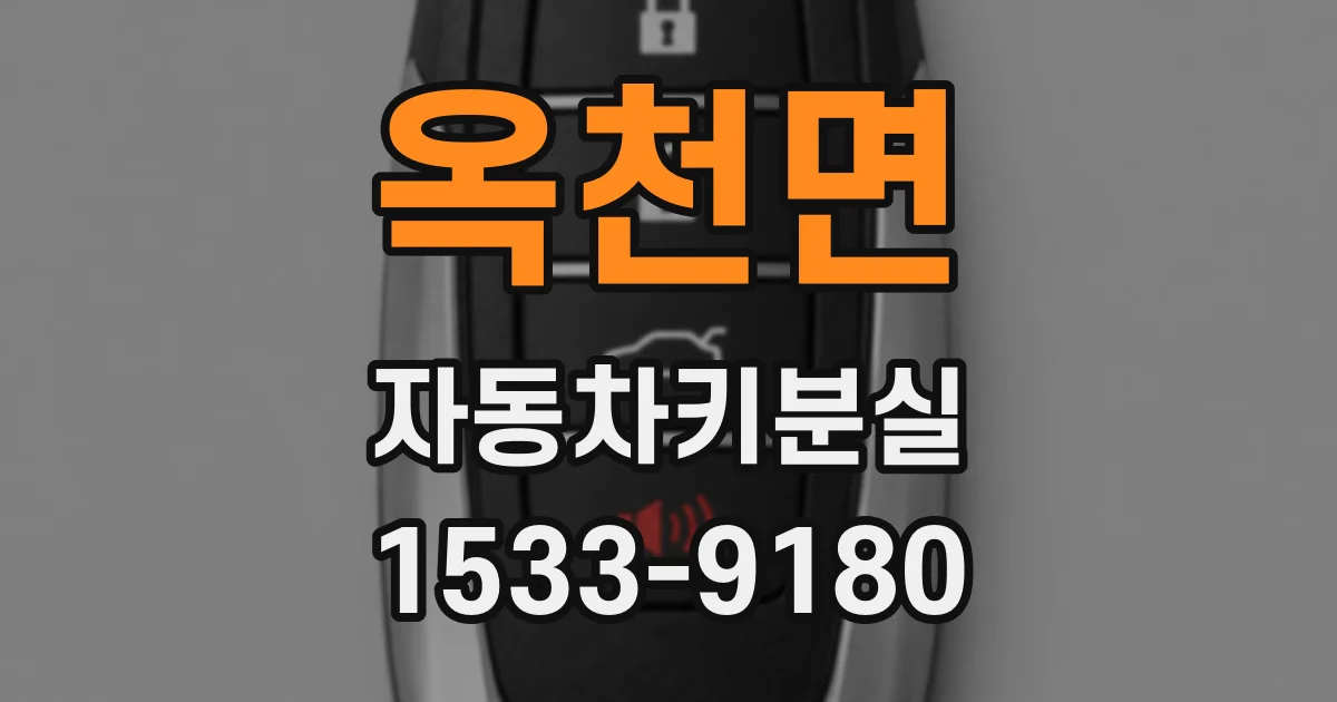 옥천면 자동차키분실