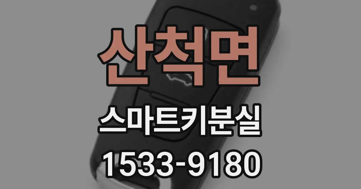 산척면 스마트키분실