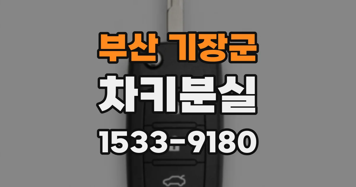 부산 기장군 차키분실
