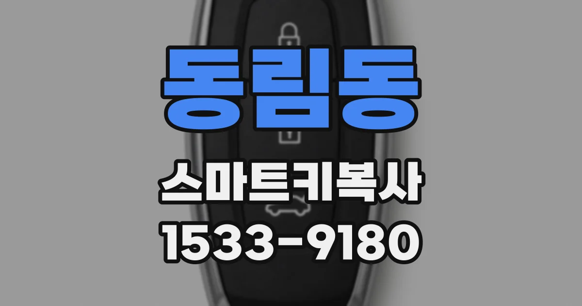 동림동 스마트키복사
