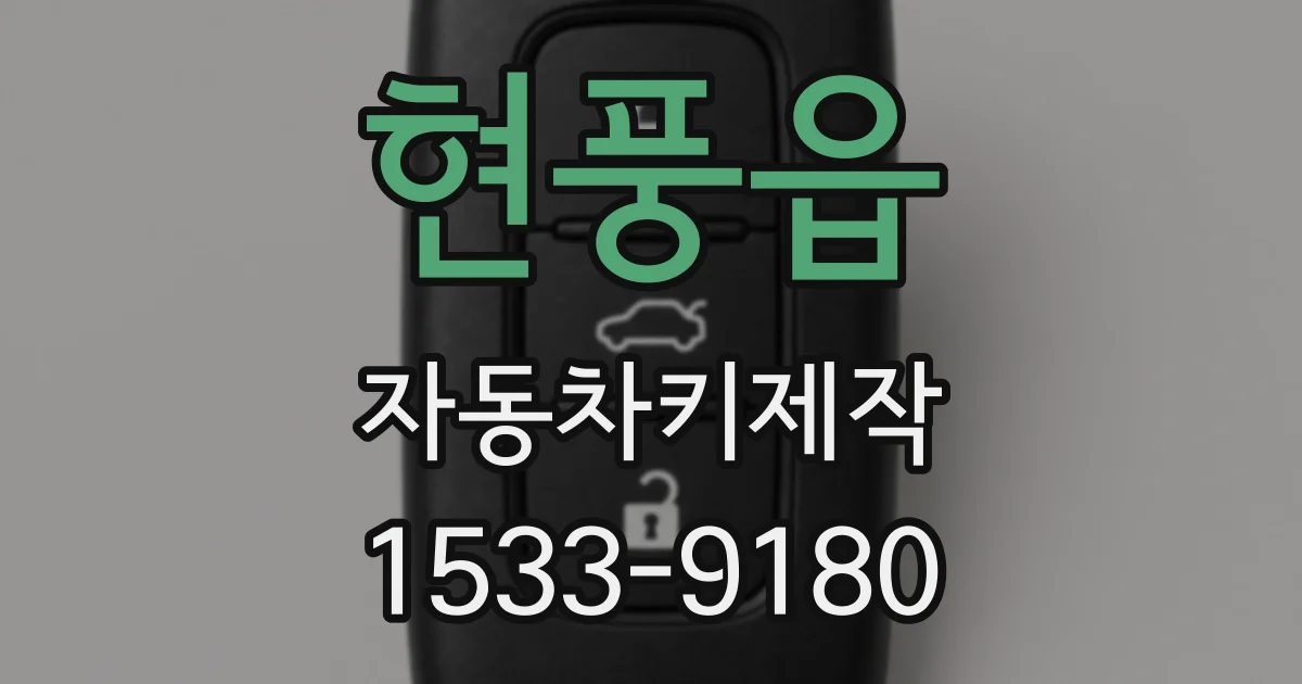 현풍읍 자동차키제작