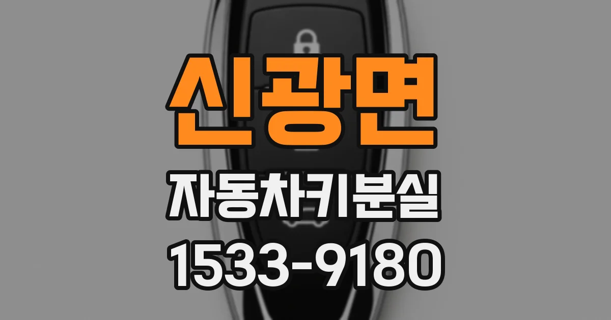 신광면 자동차키분실