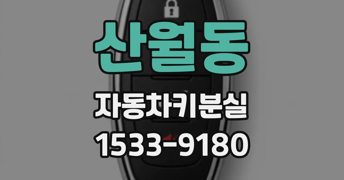 산월동 자동차키분실