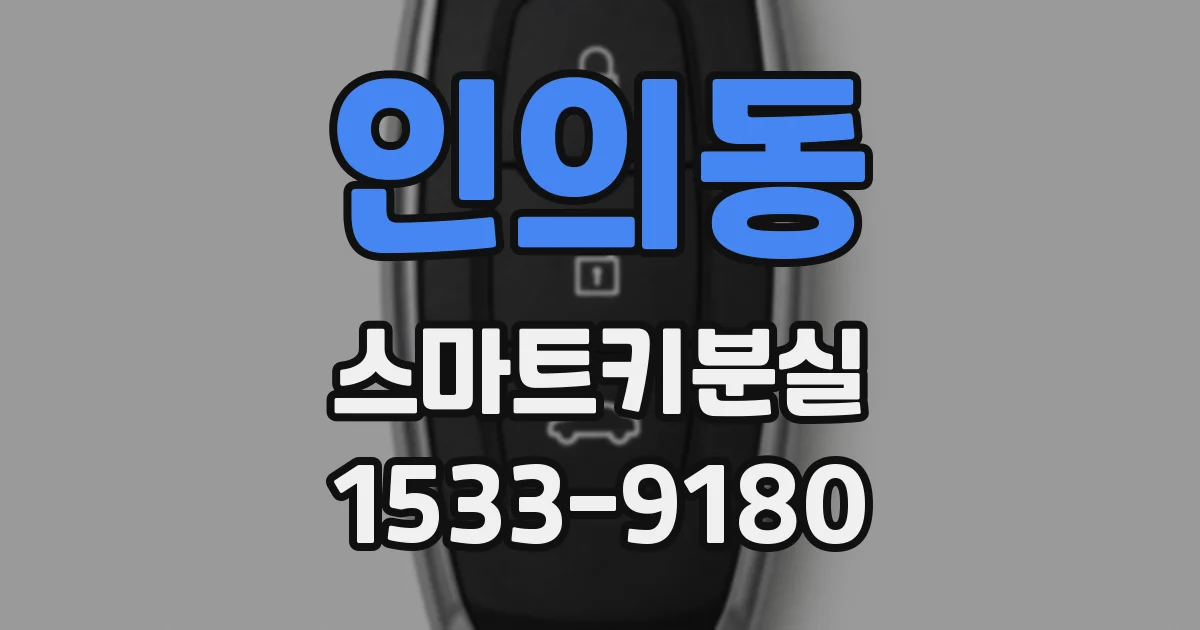 인의동 스마트키분실