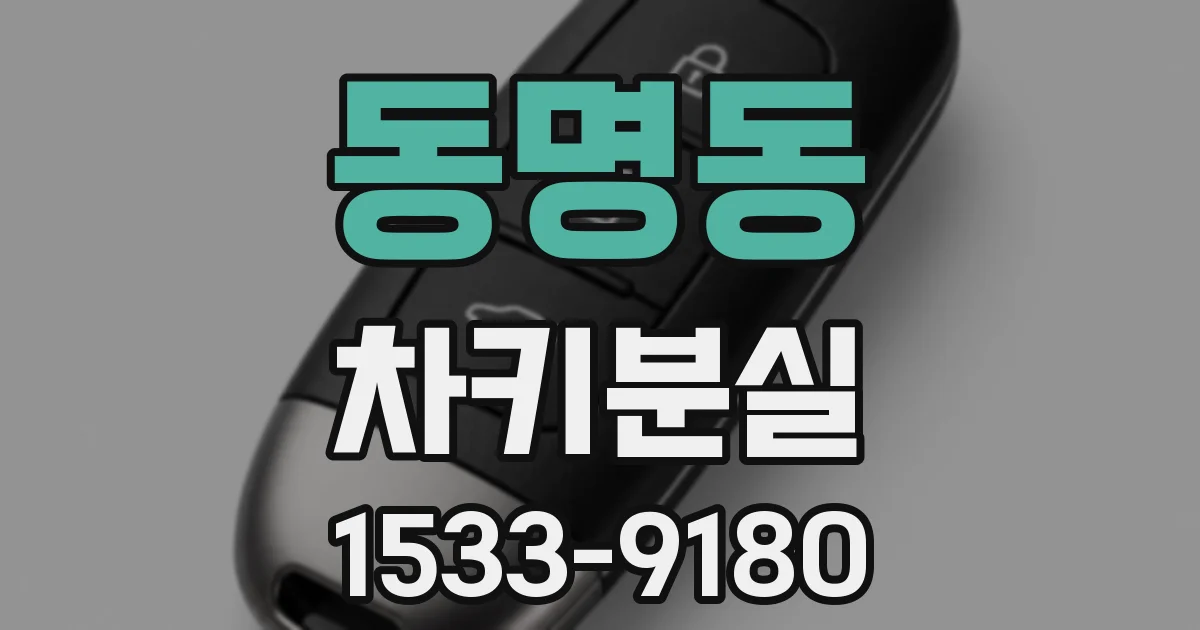 동명동 차키분실