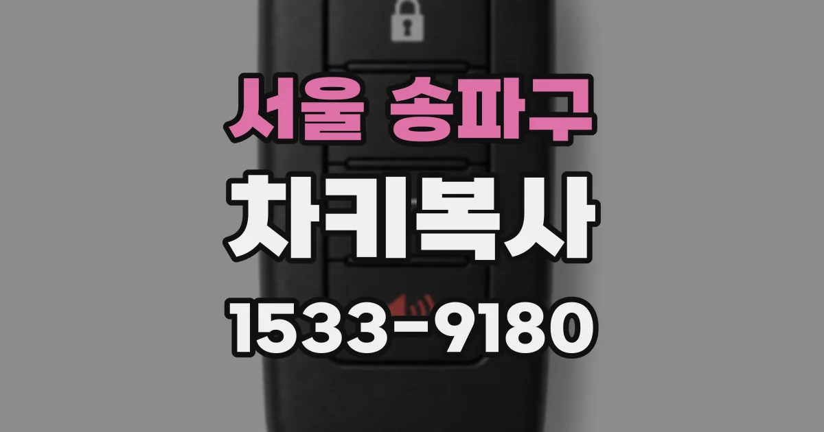 서울 송파구 차키복사
