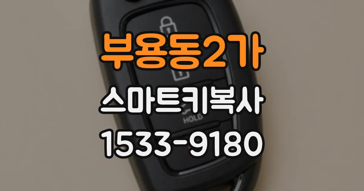 부용동2가 스마트키복사