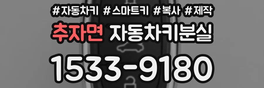 추자면 자동차키분실