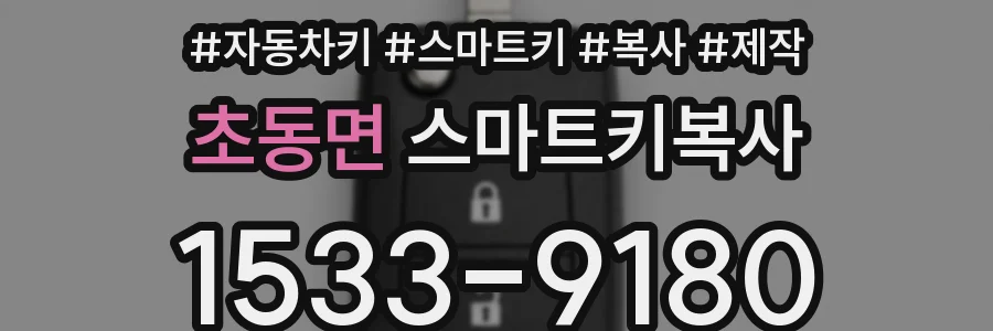 초동면 스마트키복사