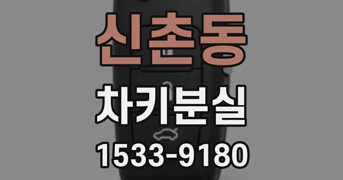 신촌동 차키분실