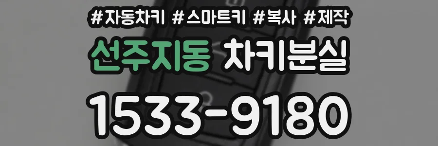 선주지동 차키분실