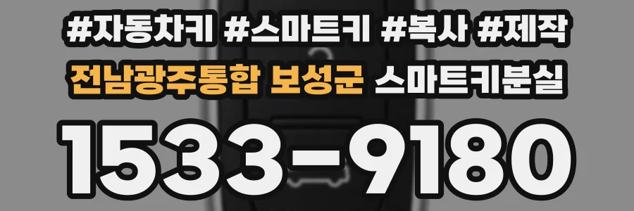 전남광주통합 보성군 스마트키분실