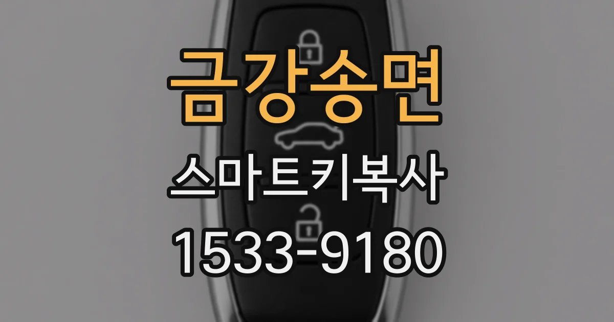 금강송면 스마트키복사