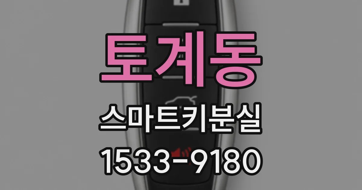 토계동 스마트키분실