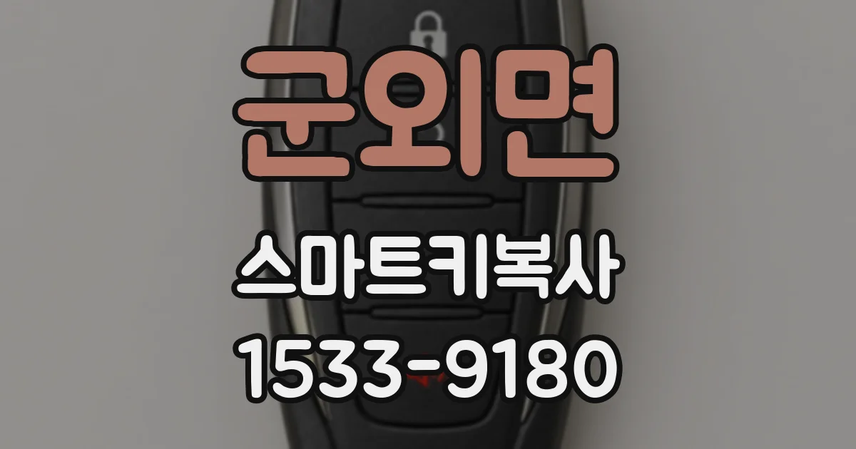 군외면 스마트키복사