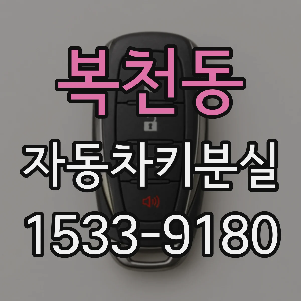 복천동 자동차키분실