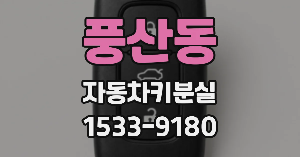 풍산동 자동차키분실