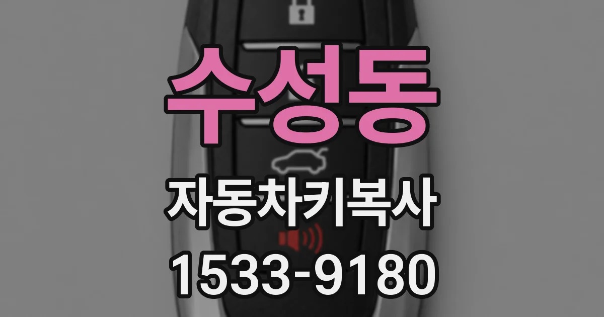 수성동 자동차키복사