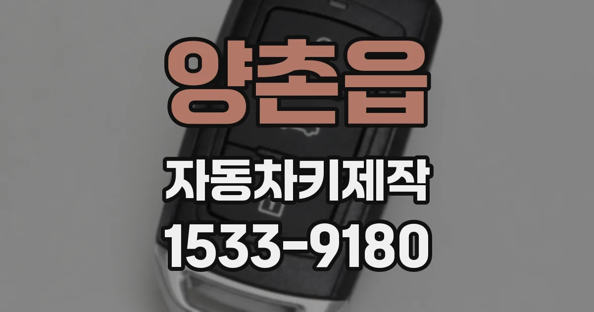 양촌읍 자동차키제작