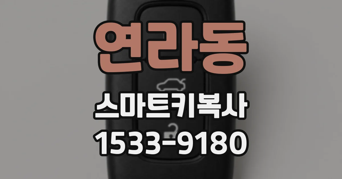 연라동 스마트키복사