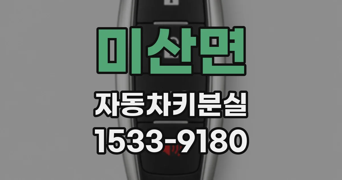 미산면 자동차키분실