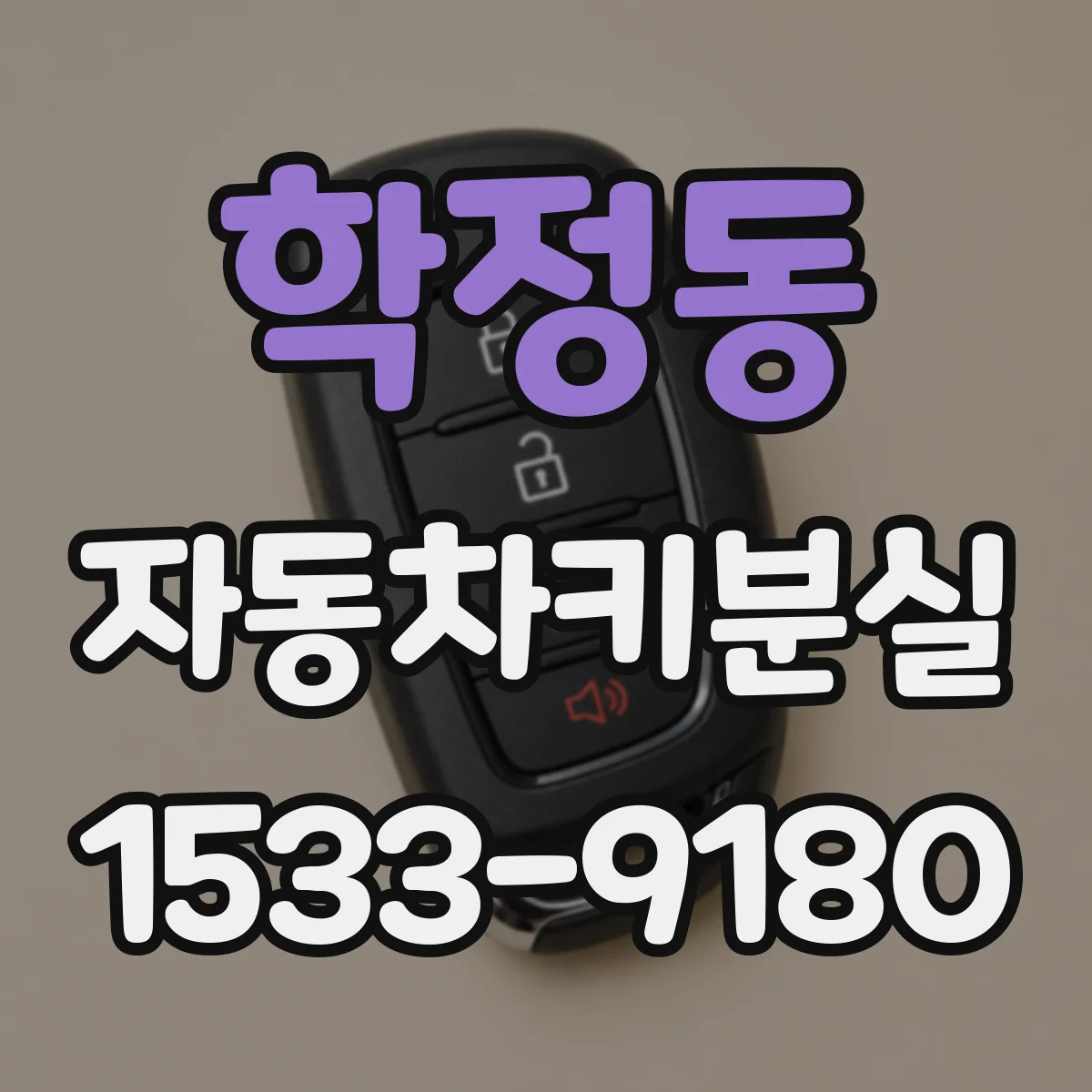 학정동 자동차키분실