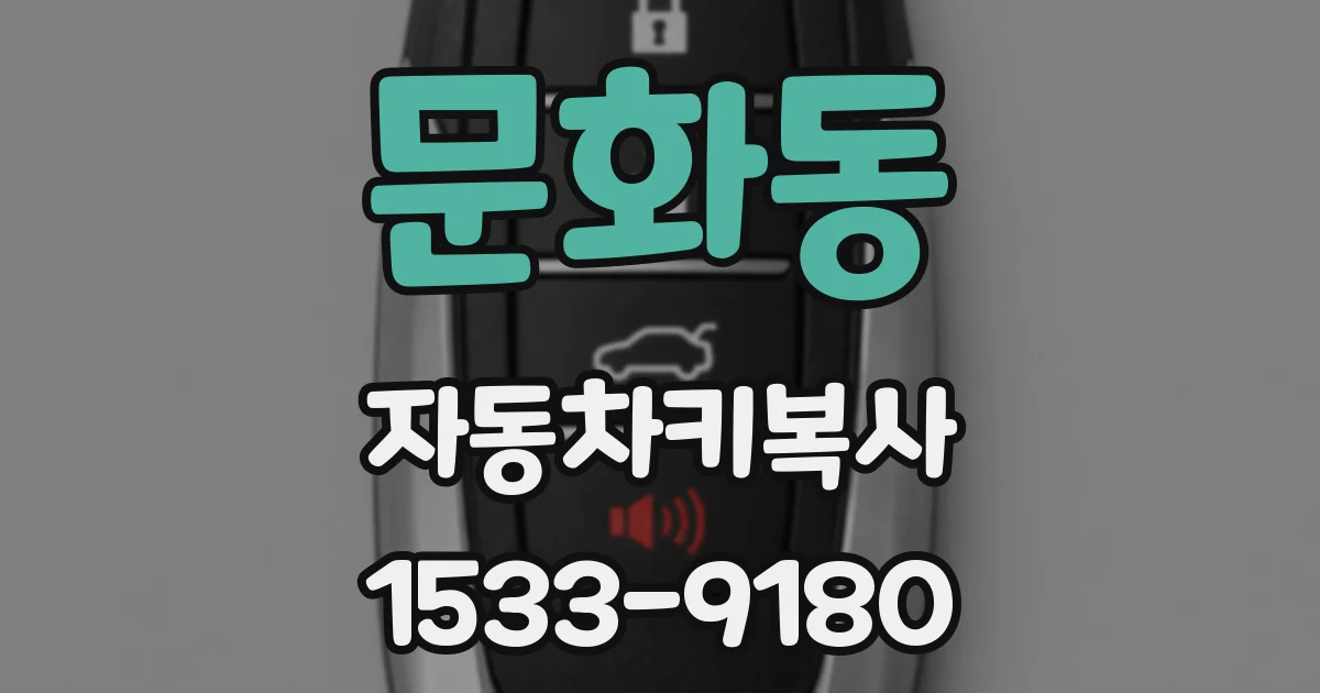 문화동 자동차키복사