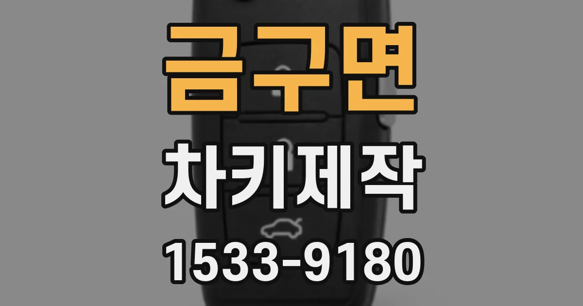 금구면 차키제작
