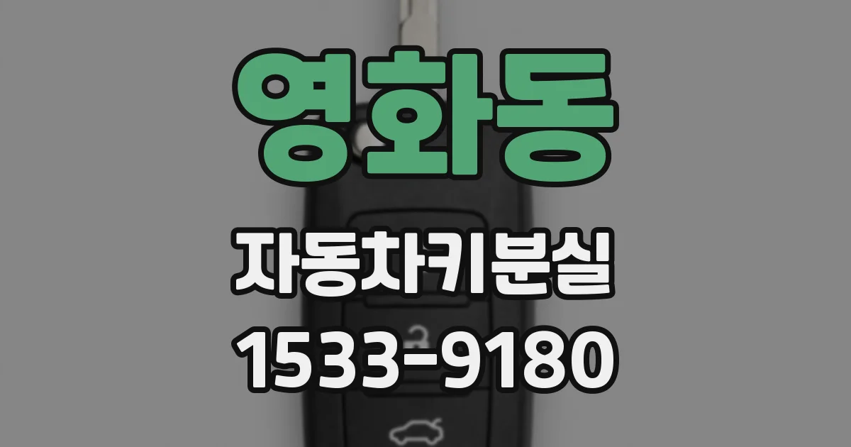 영화동 자동차키분실