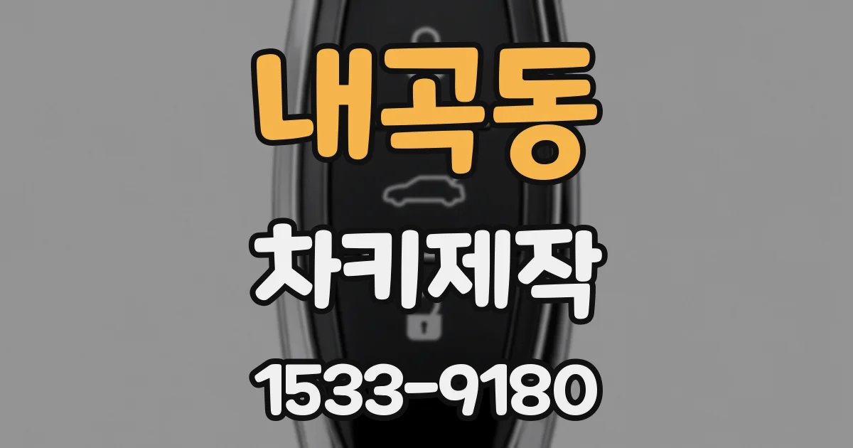 내곡동 차키제작