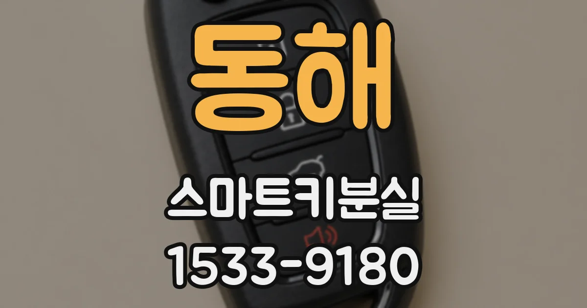 동해 스마트키분실