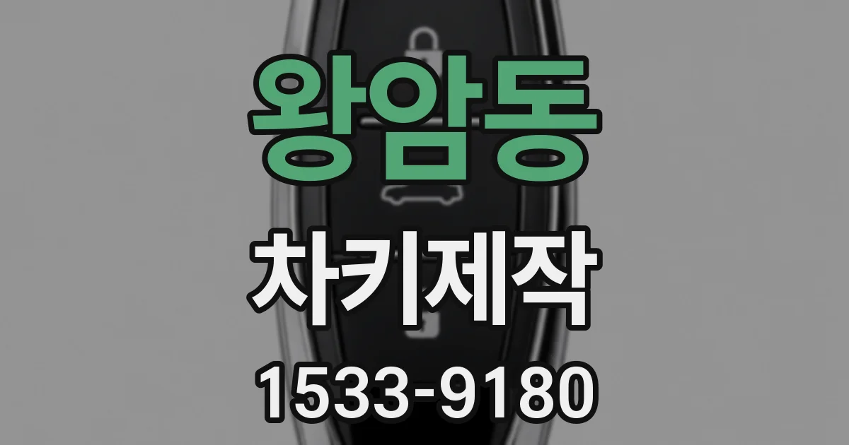 왕암동 차키제작