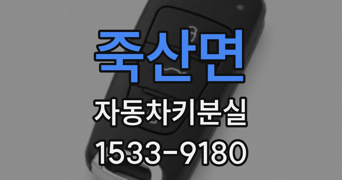 죽산면 자동차키분실