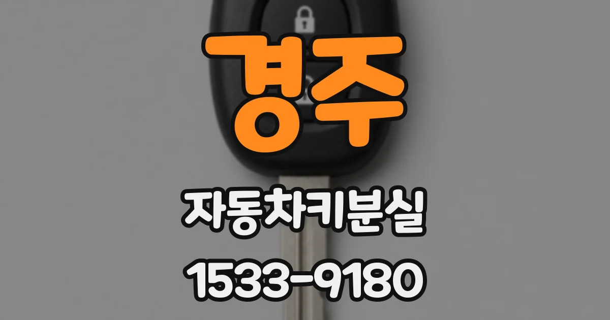 경주 자동차키분실