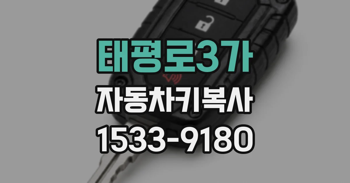 태평로3가 자동차키복사