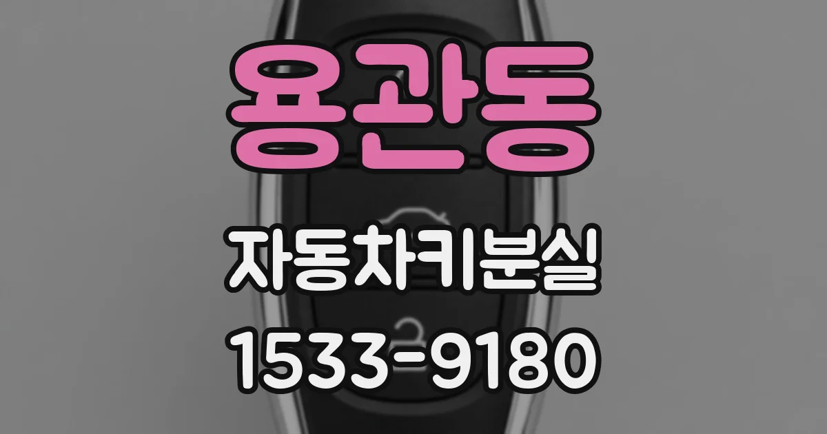 용관동 자동차키분실