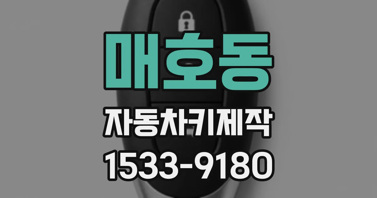 매호동 자동차키제작