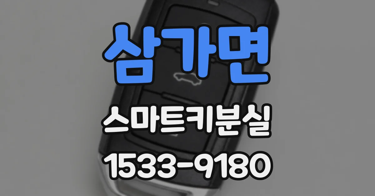 삼가면 스마트키분실